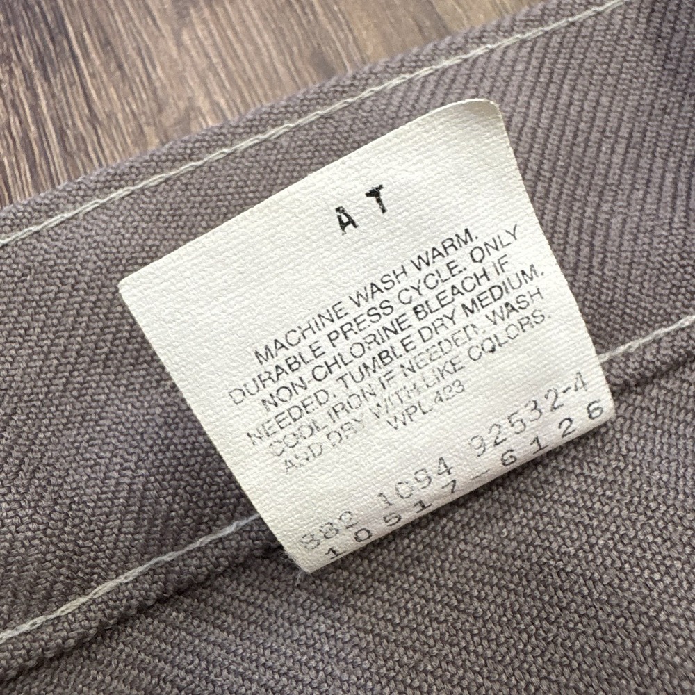 Levi's Black Tag Vintage 1970s Polyester Pants‎ W40 L30 Gray USA - Picture 16 of 16